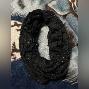 Black Sequin Scarf